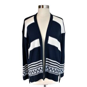 Nordstrom’s BP Oversized Black & Cream Knit Cardigan